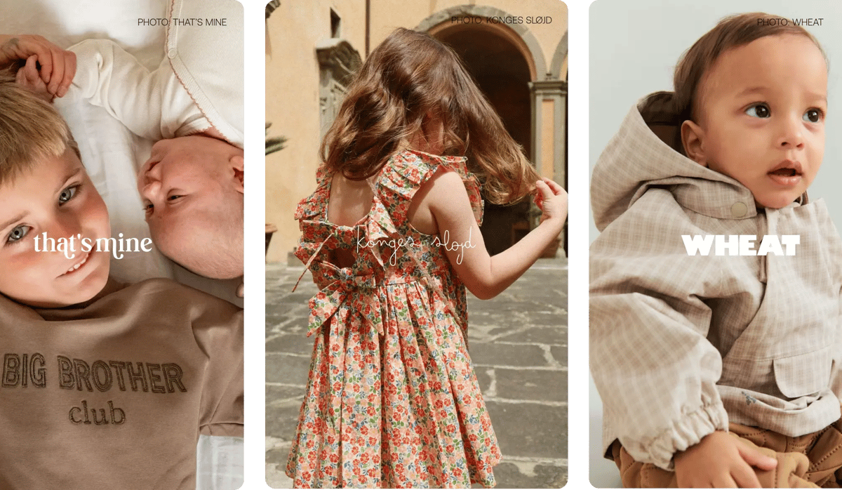 menu item - kidswear