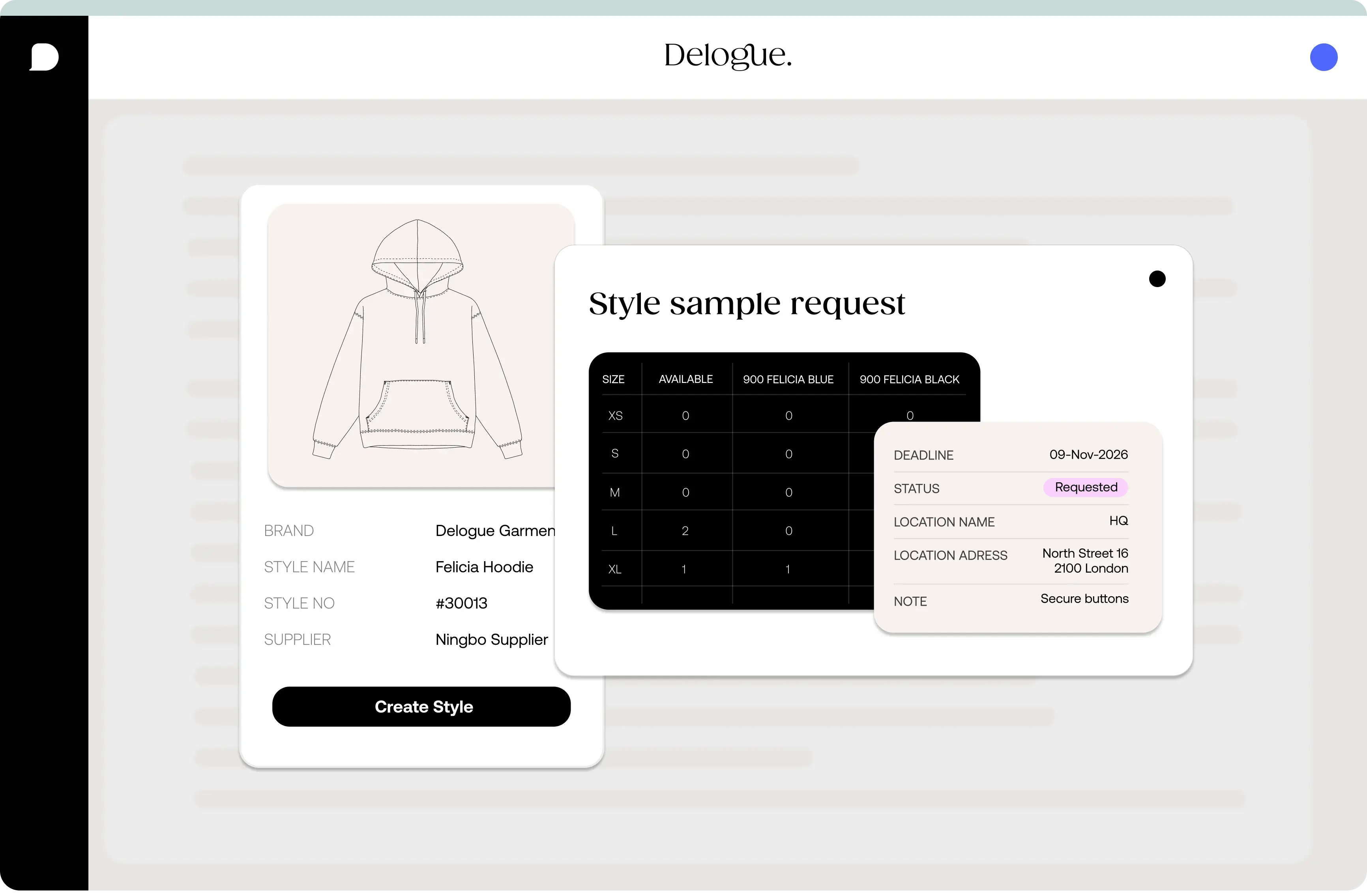 Style Sample Request